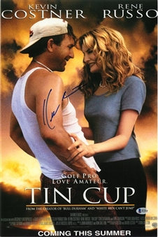 Kevin Costner Signed "Tin Cup" 12x18 Poster (Beckett)
